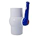SHMONO 1-1/2'' Valves, Inline PVC Ball Valve, Compact Single Handle Shut-Off Valves for Irrigation and Water Treatment, Female Thread x Female Thread