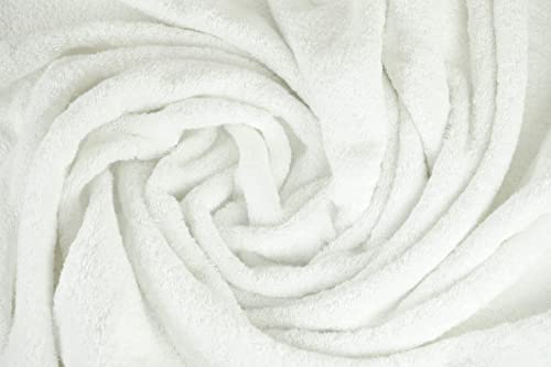 Atelier Cotton - Bath Towel Set %100 Turkish Cotton Towels For Bathroom 600 Gsm Soft Towels Cotton Bathroom Towels 3 Pieces Bath Towels Set 1 Bath Towel 1 Hand Towel 1 Wash Cloth Quick Dry - White #TOP3