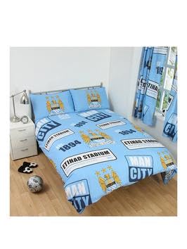 Manchester City F.C. Double Duvet Cover, Blue - Image 4
