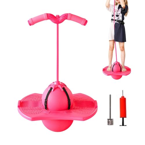Pelota De Salto De Equilibrio - Espuma PP 38x66cm 150kg | Suave E Interactiva Silenciosa: Pelota De Rebote Antideslizante Con Bomba De Mango | Cuerda Ajustable Para Niños, Adolescentes, Adultos, Niños