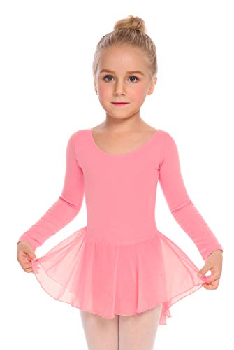 Image of Arshiner Kids Girls Classic Long Sleeve Leotard Dance Ballet Dress