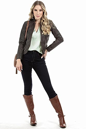 Blazer De Couro Ranger Brown Xg