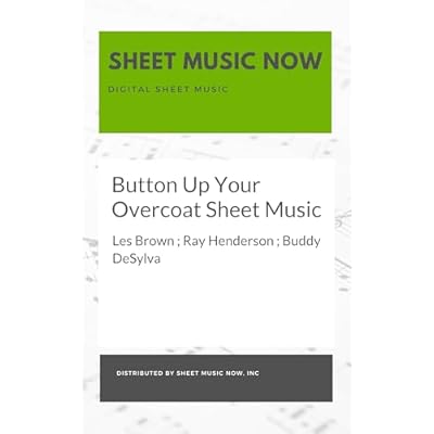 Button Up Your Overcoat Sheet Music