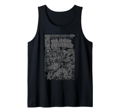 Débardeur Marvel Black Panther avec couverture de comic rétro vintage noir pour homme