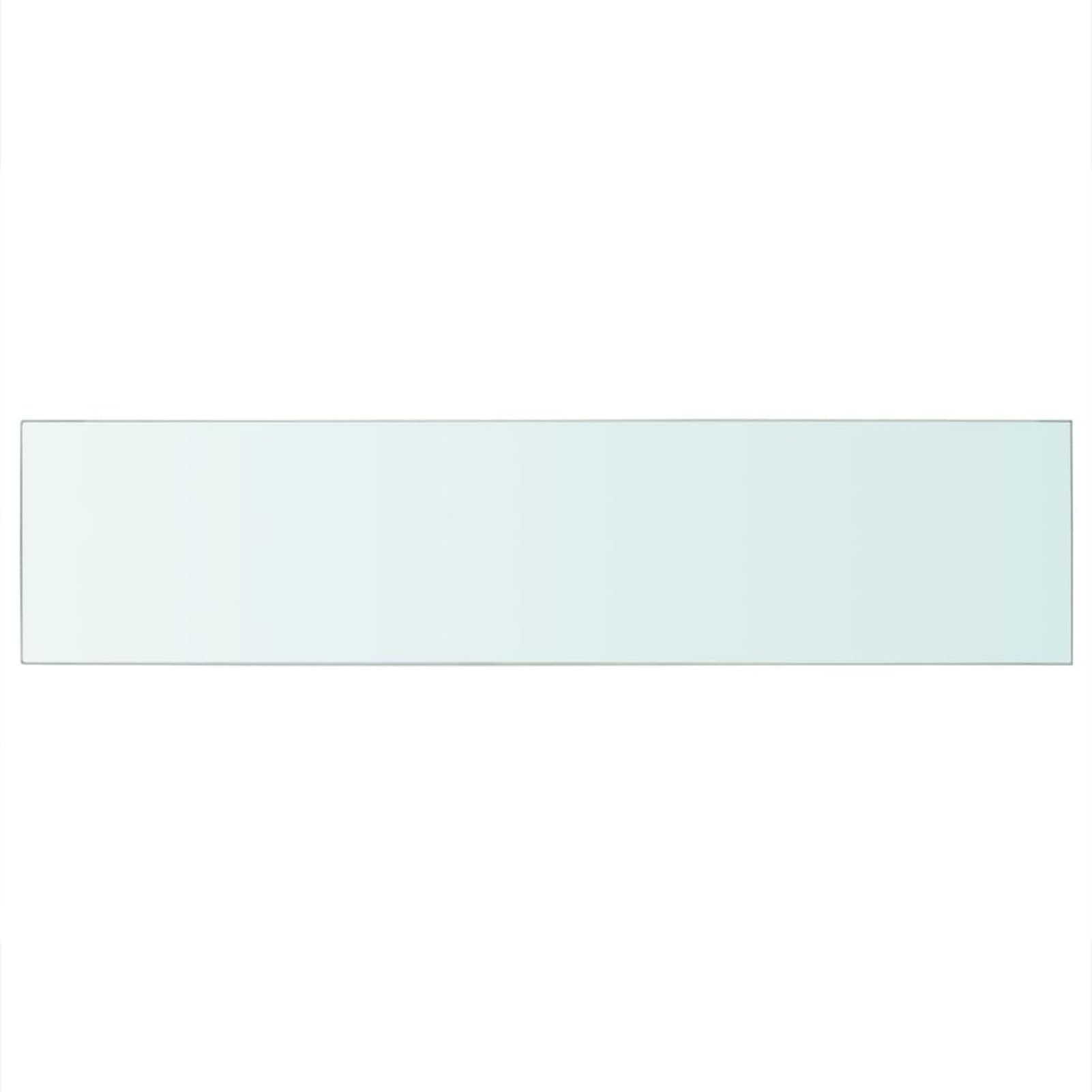 Homgoday Pannello in Vetro Temperato Trasparente, 110x25 cm, Spessore 8 mm, Capacit¨¤ di Carico 15 kg, Facile da Pulire, Ideale per Abitazioni e Aziende, Moderno Elemento Decorativo