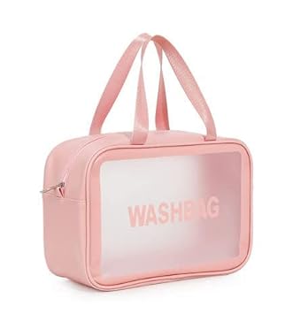 Toiletry Bag Large Capacity PVC Clear Cosmetic Bags Travel Wash Transparent Makeup Cosmetic Organizer for Men and Women