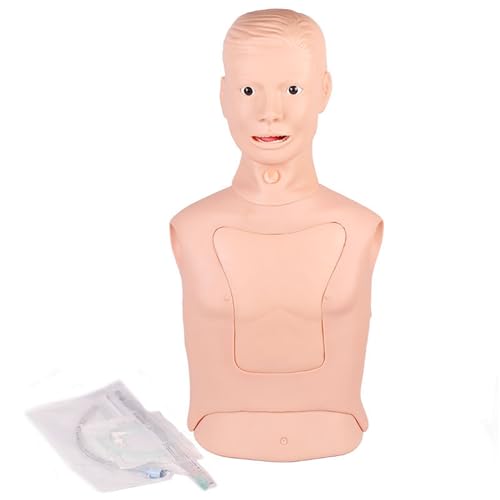 ROBBIN Intubation Gastric Tube Model Medical Mannequin for Training, Advanced Nasogastric Tube and Trachea Care Model/Gastric Lavage Tracheostomy Model for Nursing Teaching Education