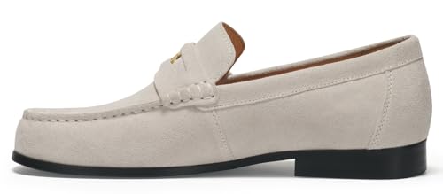 Image of Journey West Mens Genuine Leather Dress Shoes Slip on Penny Loafers for Men