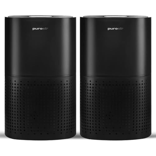 PuroAir 240 HEPA Air Purifiers for Home Large Rooms – Covers Up To 1,000 Sq Ft – Filters Up To 99.9% of Pollutants, Smoke, Pollen, Dust – Quiet HEPA Air Filter – Air Purifiers for Bedroom (2 Pack)