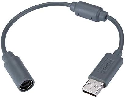 USB Breakaway Cable for Xbox 360, USB Adapter Cord Dongle Compatible with Microsoft Xbox 360 Wired Controller Game Guitar Hero Rock Band,1pcs