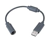 USB Breakaway Cable for Xbox 360, USB Adapter Cord Dongle Compatible with Microsoft Xbox 360 Wired Controller...