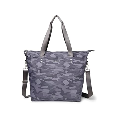 Baggallini Medium Carryall Tote in Dark Grey Camo Cover