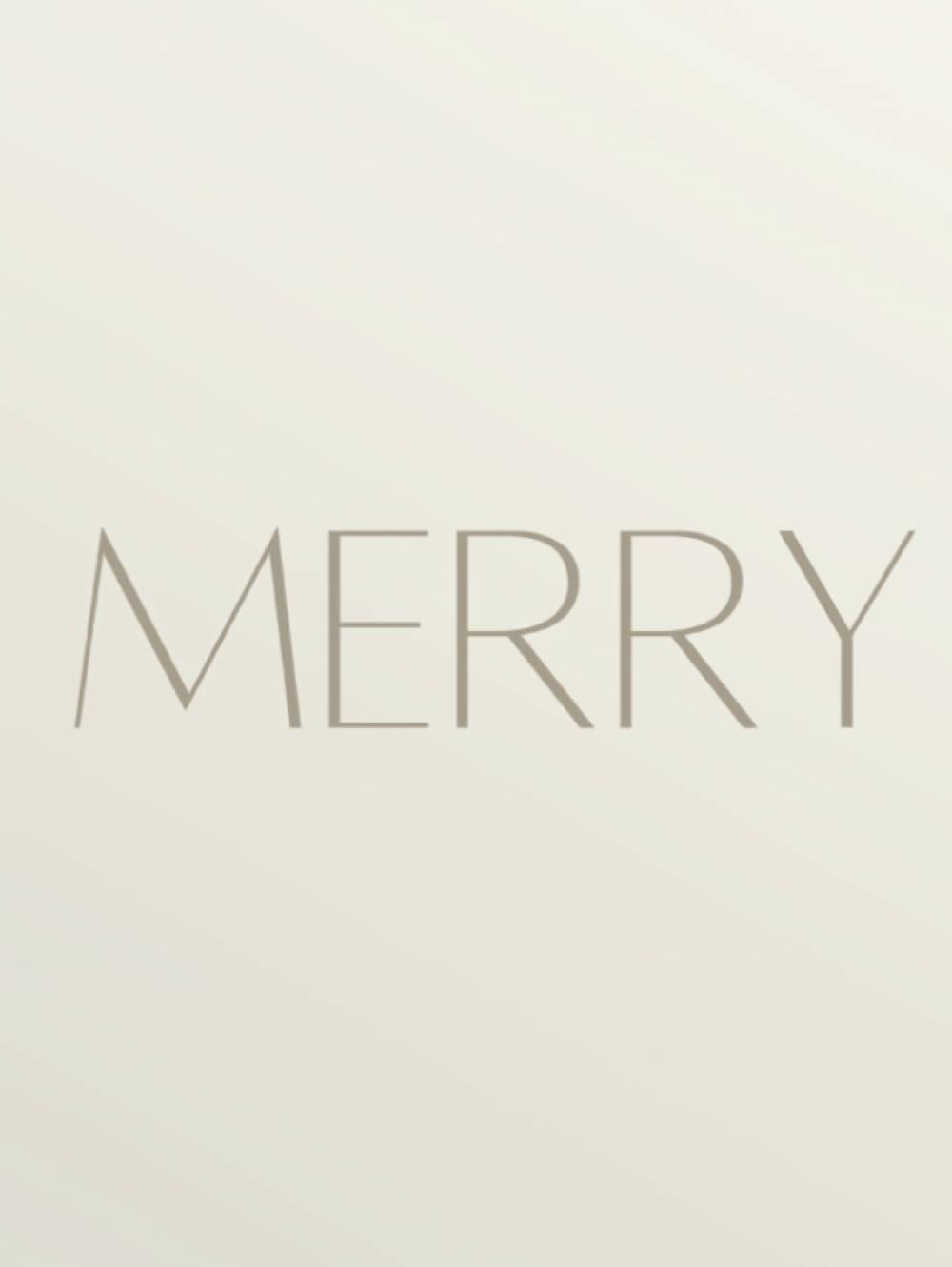 Merry: Christmas Decorative Coffee Table book for Stacking and Shelf Accent