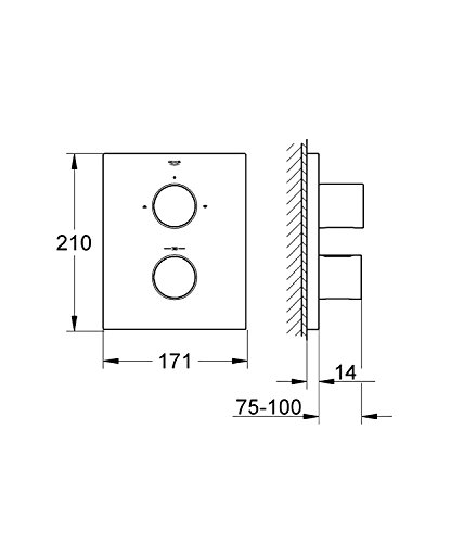Grohe Grohtherm F Cromo 27618000 Miscelatore