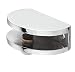 Produktbild Gedotec Design Glas-Bodenträger Schrank Klemm-Tablarträger Glasböden Regalträger rund - LUNA | Regal-Halter für Tablardicke 5 - 8 mm | Halterung Chrom poliert | 1 Stück - Fachbodenträger Metall