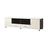Coaster Home Furnishings 2-Drawer TV Console with 2-Shelf White and Chrome