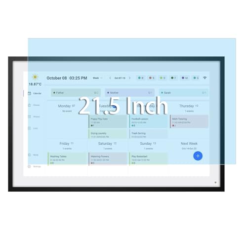 MUBUY-GOL 21.5 Inch Digital Picture Frame Screen Protector, Anti Blue Light Screen Protector Compatible with 21.5-Inch Digital Calendar, Eye Protection Eye Filter Scratch Resistant