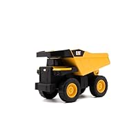 CAT Construction, Real Steel Max Dump Truck 12\" - Heavy Duty Steel Construction Toy with Realistic Working Dump Bed – Durable Vehicle for Indoor & Outdoor Play – Ages 3+, Yellow