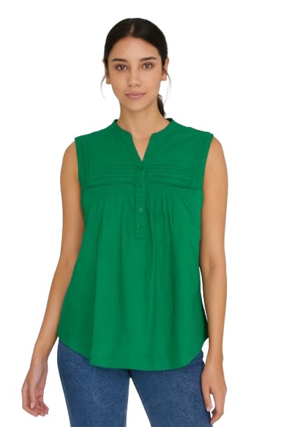 NOBARR Women's Green Cotton Loose Fit Sleeveless Top - Review, Price and Buying Guide