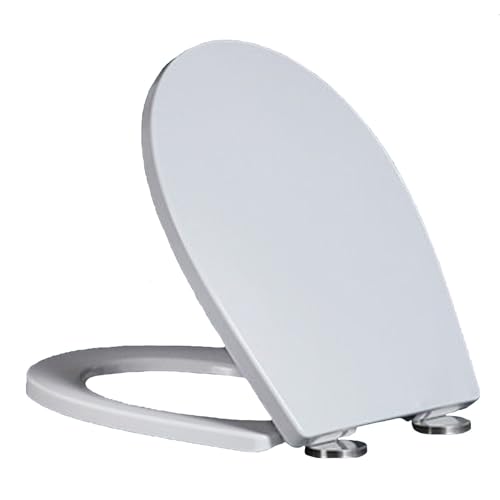 Siège de toilette universel rond abattant WC fermeture silencieuse installation facile stable