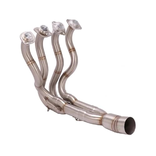 Tubo de escape slip-on con colector frontal para moto Kawasaki ZX6R 2009-2021