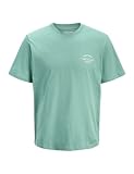 JACK & JONES Jjbrandon tee SS Crew Neck Pls - Talla Grande, Azul Mineral., 4XL