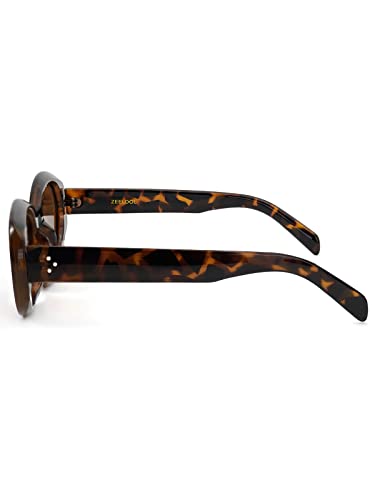 Zeelool Retro Oval Sunglasses For Women Polarized 90S Sunglasses Vintage Shades Zsp0058 #TOP7