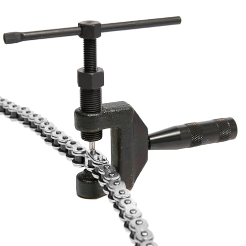 HILAKE 420H Motorcycle Chain 132 Links, Heavy Duty Reinforced Drive Chain, Rust-Resistant, Pre-Oiled, Non O-Ring, Includes 4Pcs Master Link & Chain Breaker Tool (420H-132L) by HILAKE - Used condition - Image 5