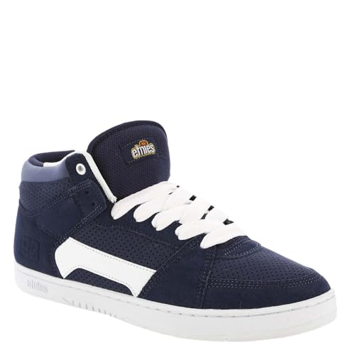 Etnies Men's MC Rap Hi Top Skate Shoe, Navy/White, 9
