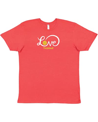 Love Pickleball Ribbon Mens Vintage T-Shirt