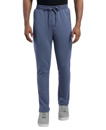 Jockey AM44 Men's Super Combed Cotton Rich Pique Slim Fit Trackpant with Side Zipper Pockets_Vintage Indigo_M - Review, Price and Buying Guide