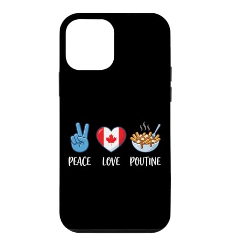 Canada Peace Love Poutine Cuisine canadienne Coque pour iPhone 12 Mini