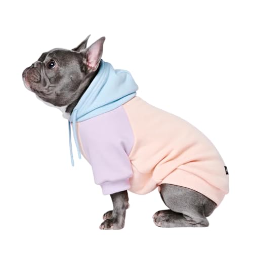 Image of Spark Paws Dog Hoodie - Premium Quality, Butter Soft, Excellent Comfort and Fit, Soothing Fleece Interior, Suitable for All Breeds - Cotton Candy - L