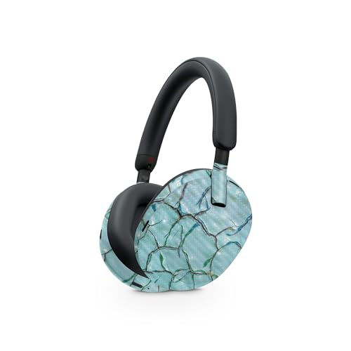 Image of MightySkins Carbon Fiber Skin Compatible with Sony WH-1000XM5 Headphones - Chipped Paint | Protective, Durable Textured Carbon Fiber Finish | Easy to Apply