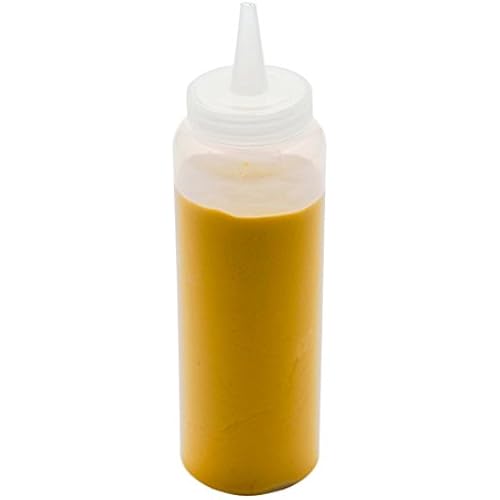 Restaurantware-8 Ounce Condiment Squeeze Bottle, 1 With Lid Plastic Squeeze Bottle - Precison Dispensing Tip, Flexible, Clear Plastic Squeeze Bottle For Sauces, For Sauces, Spreads, Or Condiments,