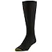 GOLDTOE Men's Classic Canterbury Crew Dress Socks, 3-Pairs, Brown, Large
