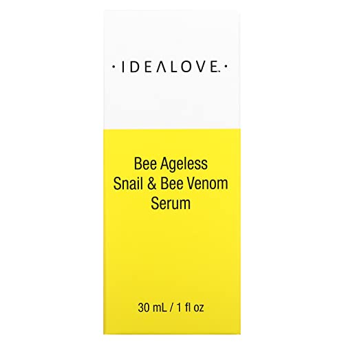 Bee Ageless Snail & Bee Venom Serum By Idealove - Radiance-Boosting Beauty Serum With Snail Mucin, Bee Venom, Collagen, & Hyaluronic Acid - Improves Moisture, Helps Reduce Wrinkles - 1 Fl Oz #TOP1