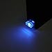 Bevinsee 3 PCS Mini USB Car Light, Universal Portable USB Atmosphere Light DC 5V Smart USB LED Car Interior Lighting kit for Laptop Keyboard Night Home Office Decoration, Ice Blue
