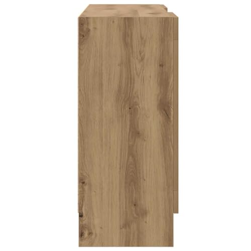 Vidaxl Credenza Rovere Artigianale 120X30,5X70 Cm In Truciolato, Credenza In Legno, Armadietto Portaoggetti, Armadietto, Armadietto In Legno - 6