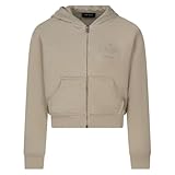 80% coton, 20% polyester Teddy Smith - Sweat Fille Coton mélangé avec Manches Longues et col à Capuche Beige - Taille 16_Years