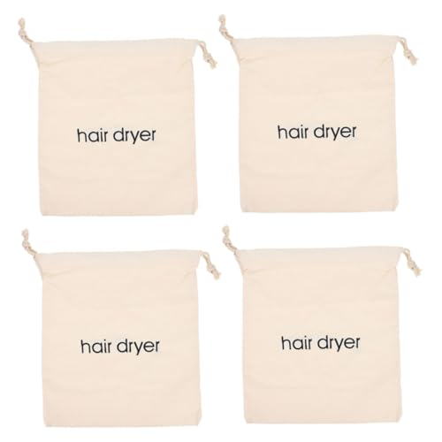POPETPOP 4piezas Bolsas para Secador De Pelo con Cordón Bolsa De Algodón Resistente y Ligera para Viajes Organización para Secadores y Accesorios Medida