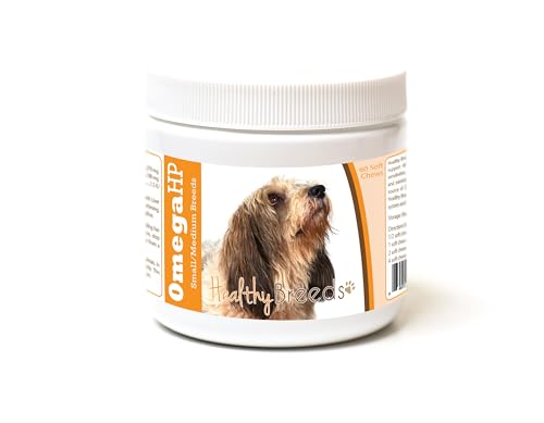 Image of Healthy Breeds Petits Bassets Griffons Vendeen Omega HP Fatty Acid Skin and Coat Support Soft Chews 60 Count