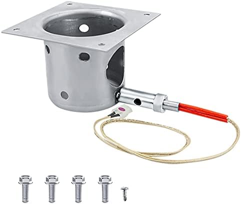 Unidanho Fire Burn Pot and Hot Rod Ignitor Kit Replacement Parts for Traeger and Pit Boss Pellet Grill with Screws and Fuse