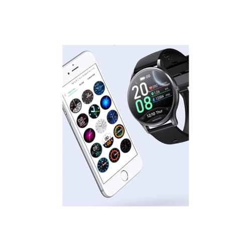 Radiant - Collezione Miami Black- Orologio Intelligente, Smartwatch Con Pulsometro, Sfigmomanometro, Monitor Del Sonno E Funzione Braccialetto Attività Digitale. Per Uomo E Donna. Compatibile Con - 2