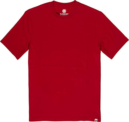 Element Uomo Maglietta Basic Crew (Chili Pepper)