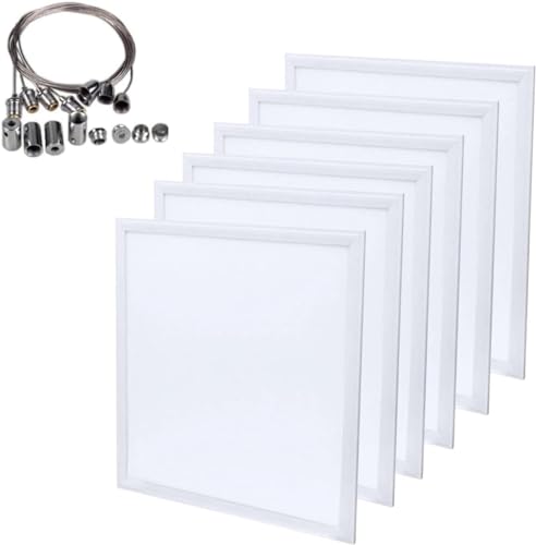 Dalle LED 60x60cm 4000K pour faux plafond bureau et commerce luminaire blanc neutre