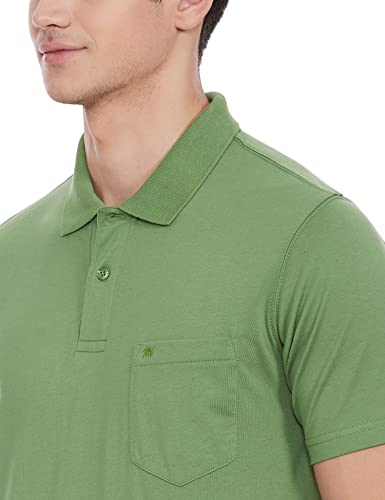Image of Monte Carlo Mens S.Blue Plain Collar T-Shirt |22203401-167
