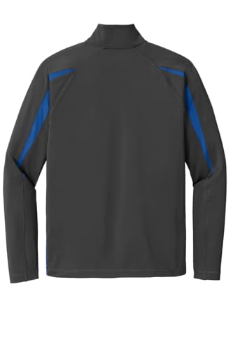 SPORT-TEK Unisex Sport-Wick Stretch Half Zip Colorblock Pullover3
