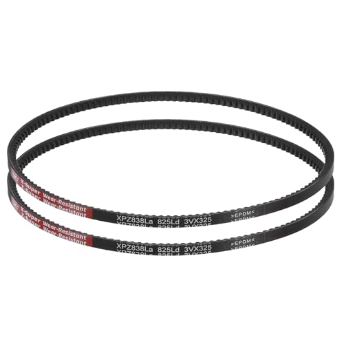 QUARKZMAN - QUARKZMAN 2 Stück XPZ825 EPDM Keilriemen 10 x 825, Förderbänder aus Gummi für Automotor, Industrielle Ausrüstung, Mechanismus