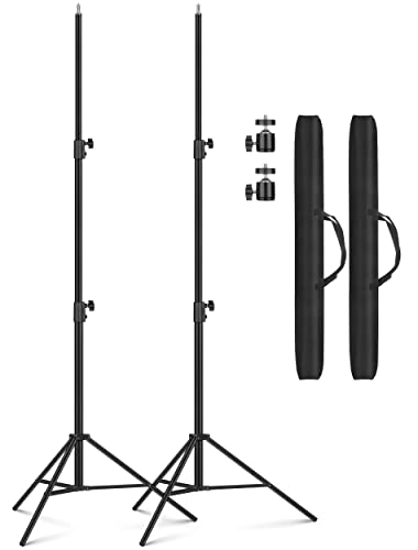 2 Packs Heavy Duty 9.2 Feet/110'' Light Photography Tripod Stand, Sdfghj Aluminum Spring Cushioned...